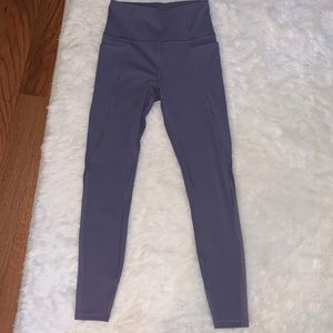 purple athletic leggings